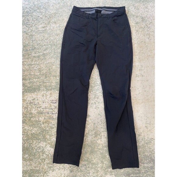 Men's M by Novara Size 32 Black Stretch Casual Reflecting Cycling Biking Pants - Picture 1 of 11